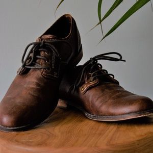 Dark brown dress shoes